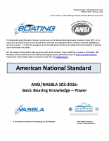 NASBLA Basic Boating Knowledge – Power
